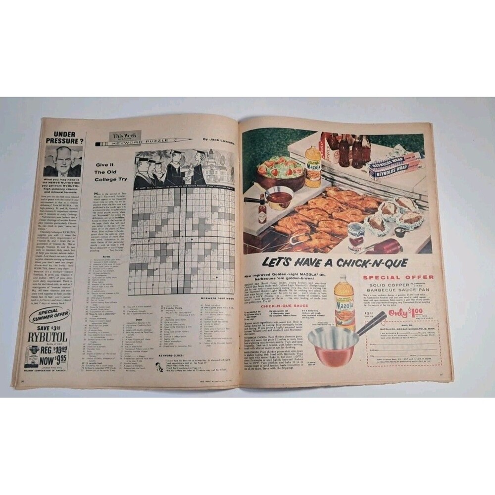 This Week Magazine Minneapolis Sunday Tribune 6/9/57 Kay Kendall - Picture 5 of 8